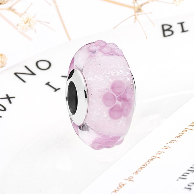 Neue Feine Murano Glas Serie Anhänger Rosa Rot Schwarz Grün Weiß Blau Perle Passend Original Armband Zubehör DIY Damenschmuck Geschenk