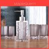 Modern Resin Bathroom Accessories Set With Toothbrush Holder Soap Dispenser For Home Use