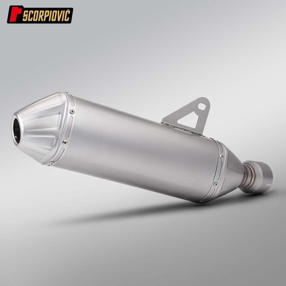 Motorcycle Kayo 800X Exhaust Muffler: Integrated Mid-Pipe Rear-Pipe for Original Front-Pipe Connection