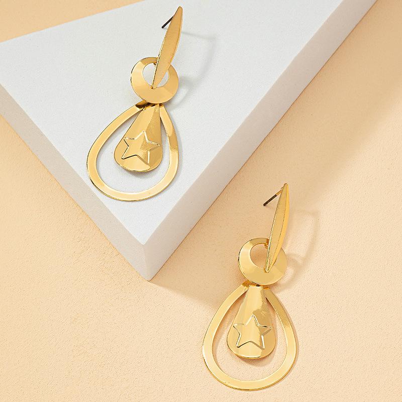 

Cross-border Geometric Five-Pointed Star Earrings - Celebrity Style, Trendy Ins Fashion for Women