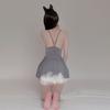 Ice silk fun tight body temptation dress pleated home comfort mood underwear dress short skirt