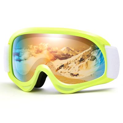 Laberush Ski Snow Goggles with UV Ultra Impact Flat Sports Helmet Adjustable Mountain Includes Goggle Case Kids' Anti-Fog Goggles, Protection,