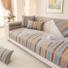 All Season Home Chenille Stripe Slipcover Funda Sofa Mat Living Room Home Decor Non-slip Sofa Cushion Couch Sofa Covers