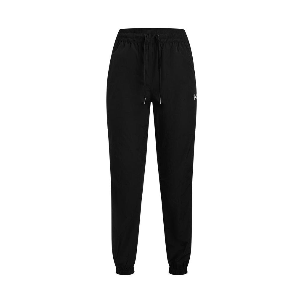 Under Armour Lightweight Comfortable Durable Water-Resistant Thin Casual Pants Women Bottoms Black 6005995-001