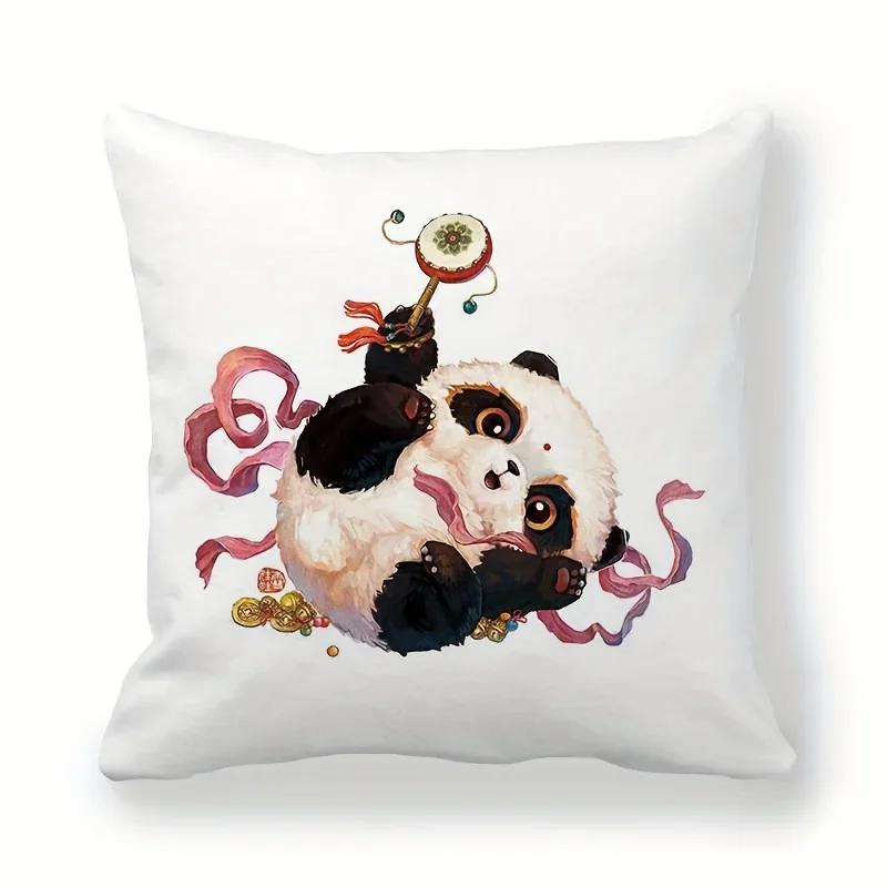 

Мультяшный узор кота Наволочка Декор дивана в гостиной Домашнее кресло Автомобиль Спальня Декоративная наволочка Мягкий чехол для наволочки 66x66cm жёлтый