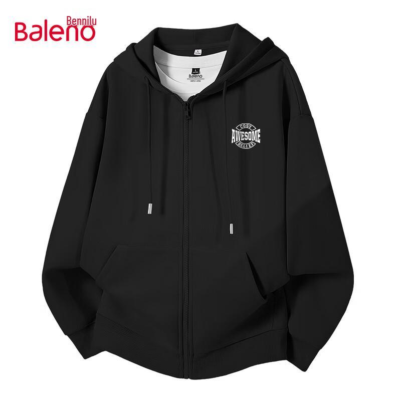 Baleno Men's Casual Hooded Cardigan Sweatshirt