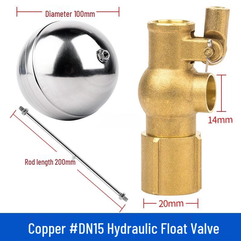 Brass Stainless Steel Internal Thread Hydraulic Float Valve DN15