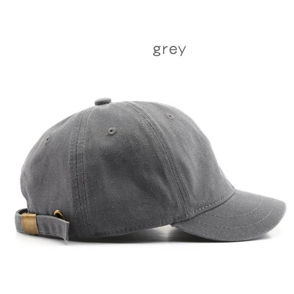 Retro Baseballkappen mit kurzem Schirm für Männer Frauen Einfarbige Verstellbare Outdoor Sonnenblenden Hüte Baumwolle Streetwear Hip Hop Kappen Gorras