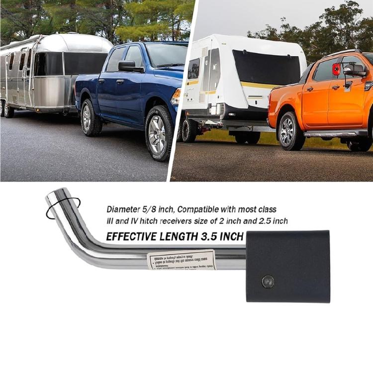 Anti Theft Trailer Hitch Pin Lock With Dust Cover For 2 Inch And 2.5 Inch Receivers Long Lasting Performances On Various Vehicles