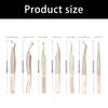 Ergonomic Grip Stainless Steel Eyelash Tweezers with Non Slip Handle for Comfortable Extended Beauty Tool