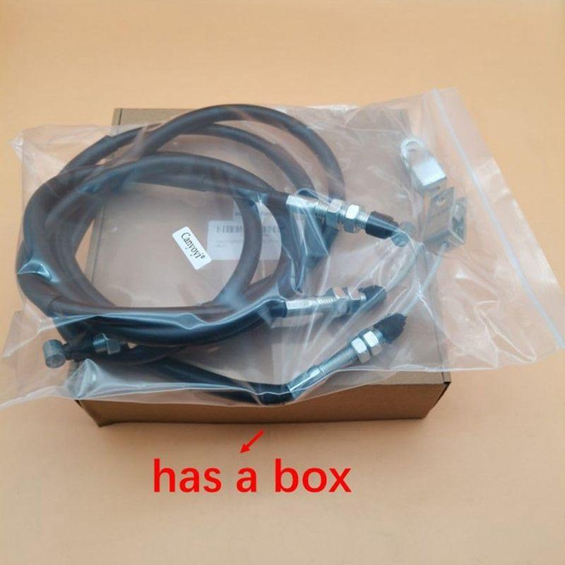 Left Right Rear Brake Parking Cable Set for Kawasaki Mule 2500 2510 2520 3000 3010 3020 4000 4010 54005-0307 54005-1210 54005-11
