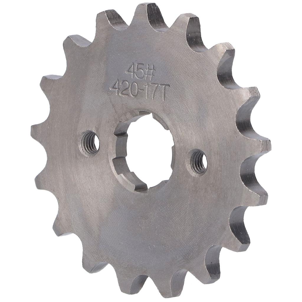 420 17T 0.8in Drive Front Counter Sprocket for 110cc 125cc 150cc Chinese Pit Bikes ATVs