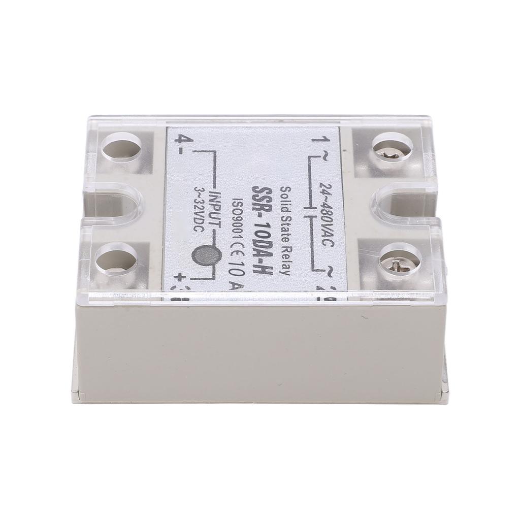 10A Einphasen-Halbleiterrelais SSR-Relaismodul für Steuerungssystem 3-32 VDC 24-480 VAC