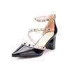 20 Autumn and Winter New Rivet High Heels Pointed Thick Heel Sandals Women's Sexy Shallow Mouth Sandals