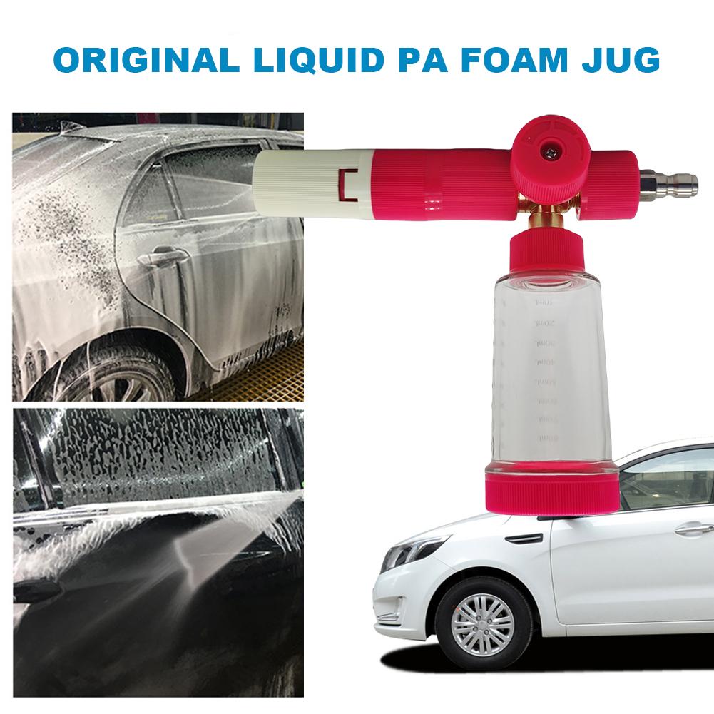 Water Foam Pot 35ml/100ml Liquid Foam Sprayer Bottle with 1/4'' Quick Connector Adjustable Pressure Foam Spray Pot for Car Wash