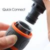 16mm Durable Plastic Ball Valve Hose Adapter for Garden Irrigation with Quick Connect Coupling and Ergonomic Grip