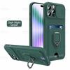 Sliding Camera Protection Case for Iphone 15 Plus 14 13 Pro Max 12 11 Pro Xr Xs Max X Vehicle Magnetic Bracket Card Wallet Shell