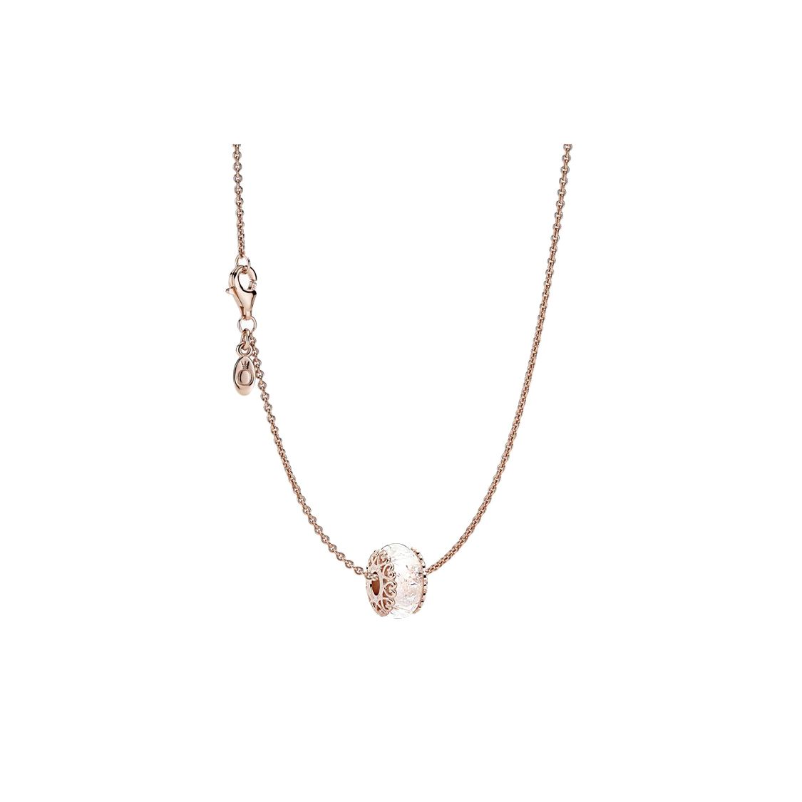 Pandora Pearl Murano Glass Set Necklace Women necklace Rose-Gold R800307
