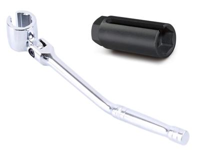 Heizi Nasadka do klucza dynamometrycznego czujnika O2 22mm Zestaw narzędzi (2 kawałki) do konserwacji samochodu, wymiany i majsterkowania