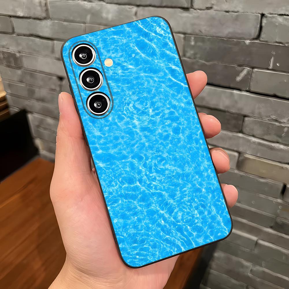 Swimming Pool Water Phone Case For Samsung A25 A13 A33 5G A54 A36 A35 A56 A52 A14 Shockproof Soft Cover