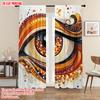 2pcs   Plane Printing Curtains Abstract Eye Polyester Easy Install (without Rod) Home Decor Ldeal for Bedroom Living Room