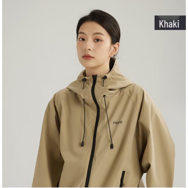 zauo Women's Classic Outdoor Windbreaker Jacket