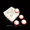 Simulation Mangosteen Silicone Mold DIY 3D Fruit Vegetable Scented Candle Mould White Baking Mold Chocolate Baking Decorative