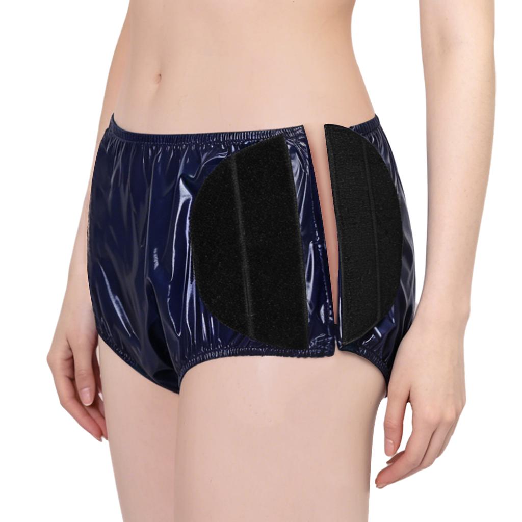 Pannolino Riutilizzabile per Nuoto per Adulti con Esigenze Speciali S-3XL Slip Impermeabili in Vinile con Lati Regolabili a Velcro per Piscina
