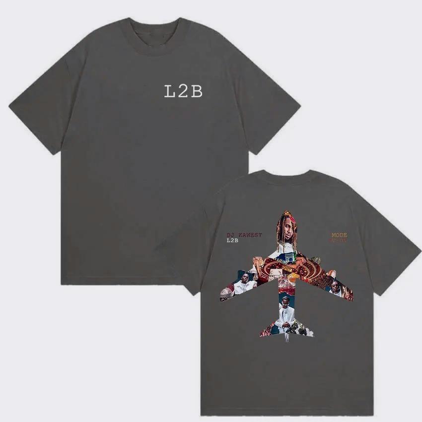 Rapper Nes Pour Briller L2B Tour 2026 Graphic T Shirts Men's Women Hip Hop Fashion Short Sleeve T-shirt Vintage Cotton Tees Streetwear