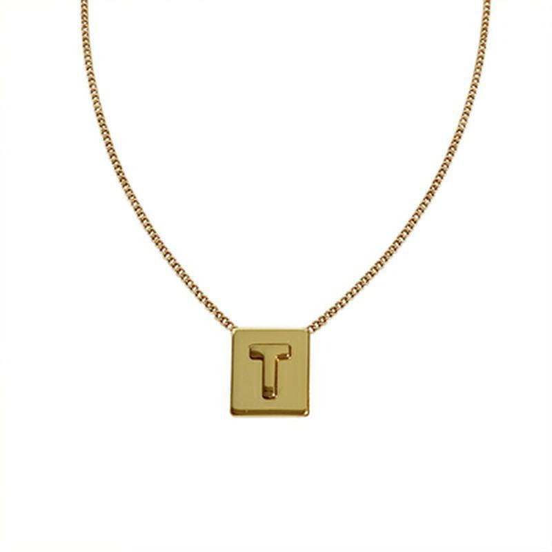 CELI Arc de Triomphe Initial Pendant Necklace - Luxury Niche Design