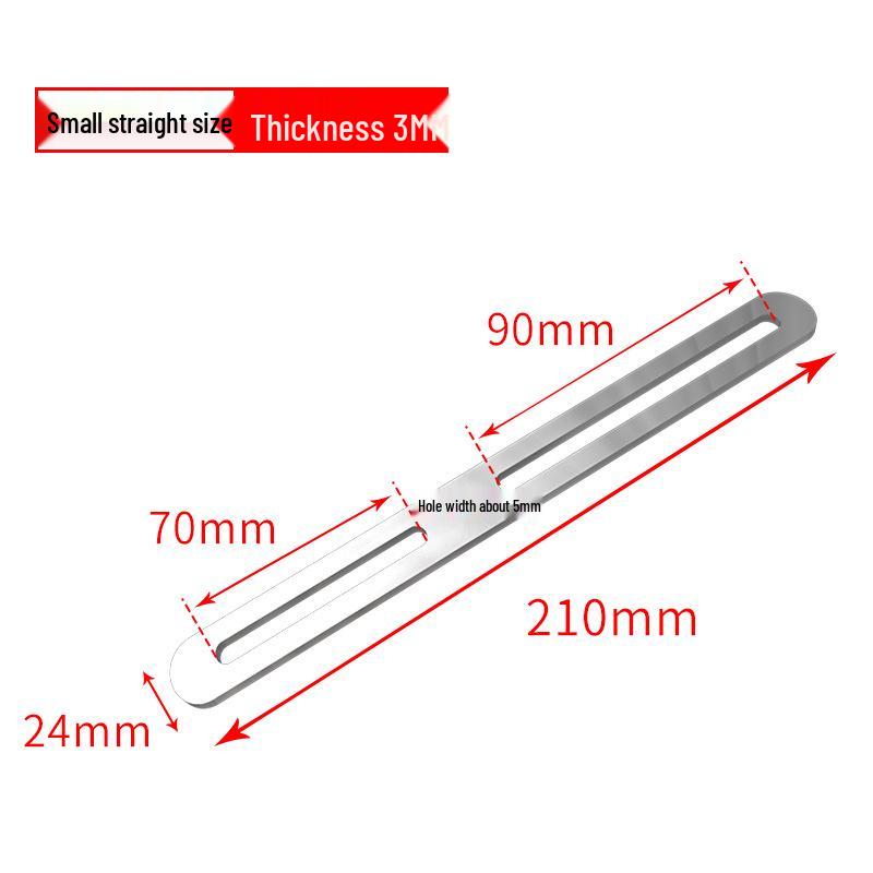 Stainless Steel 90° Movable L-Shaped Corner Bracket with Long Hole for Shelf Support
