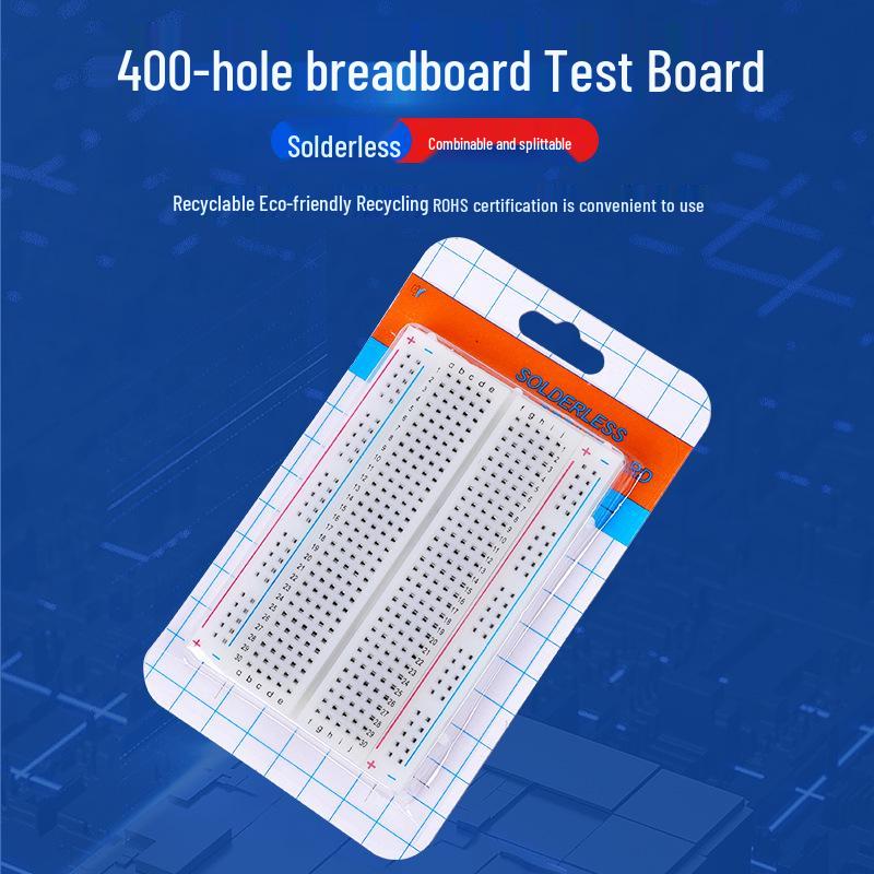 400-Hole Colorful Solderless Breadboard for Experimental Circuit Testing (ZY-60)