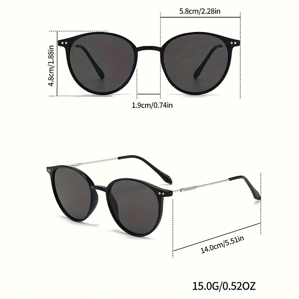 Women's Round Frame Glasses Are Suitable for Driving Fishing and Hiking