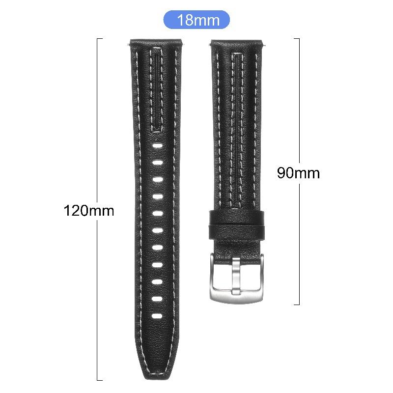18/22mm Leather Watch Strap For Huawei Watch GT6 46mm Bands Soft Leather Wristband Bracelet For Huawei Watch GT5 4 3 GT5 GT6 Pro