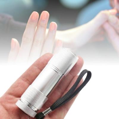 9LED GEL LAMP SELF NAIL MINI LED LIGHT SILVER
