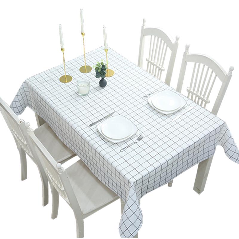 Nordic Style Waterproof & Oilproof Washable Tablecloth for Home & Hotel Dining Tables
