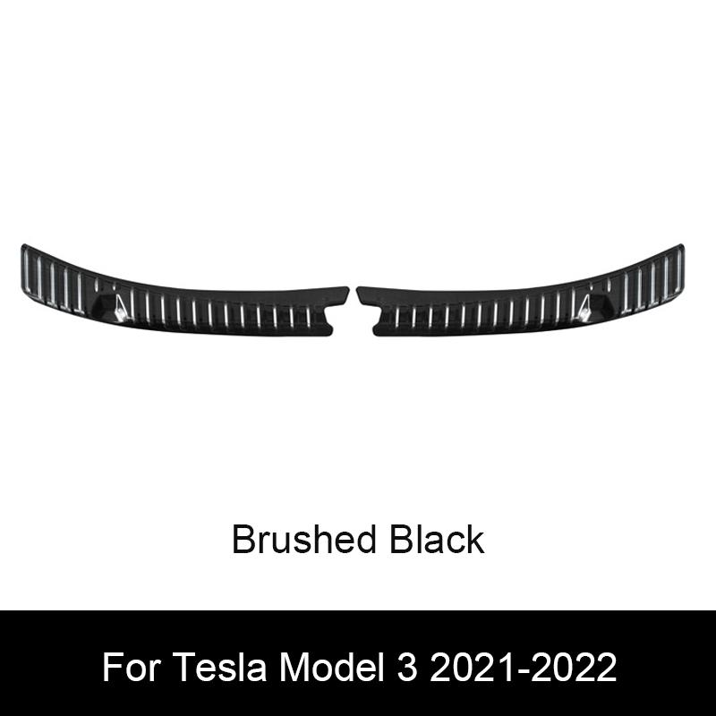 For Tesla Model 3 2024 Highland Trunk Guard Plate Threshold Strip Pedal Tailgate Anti-cutting Rubbing Pad Car Rear Sill Cover