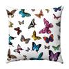 Seamless Watercolor Butterfly Digital Printing Short Plush Pillow Covers for Car Sofa Office Cushion Cover Home Goods 60x60cm