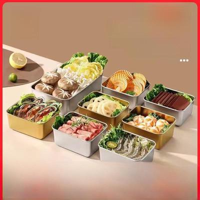 Boîte à lunch épaisse en acier inoxydable pour préparation de fondue chaude, idéale pour les pique-niques en plein air