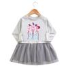 Vestido de Malla Plisado de Algodón con Estampado de Cazadores Kpop Rumi Zoey Mira para Niñas