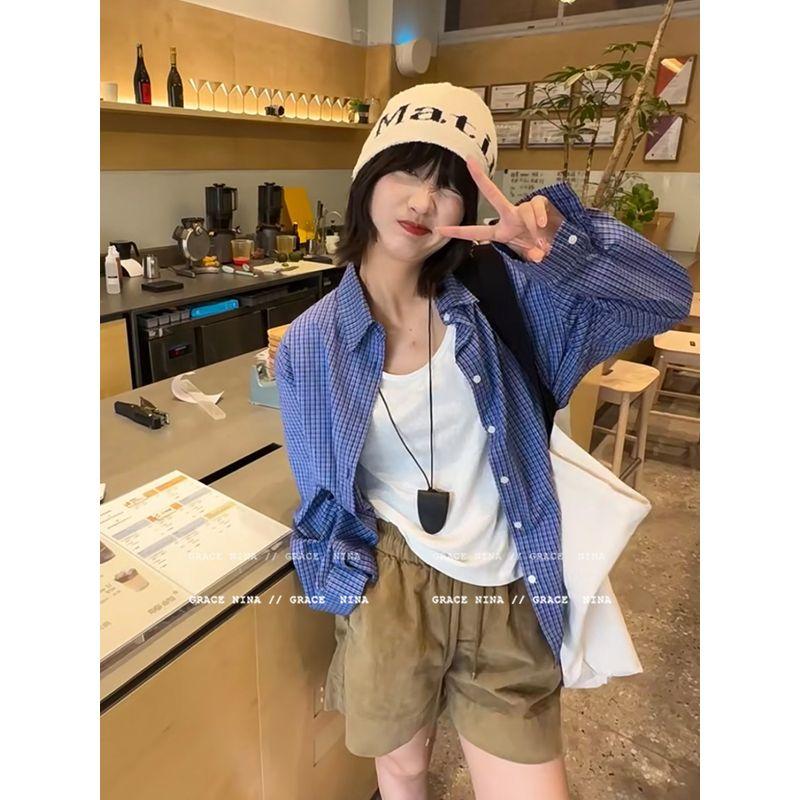 Leather Women's Outdoor Portable Glasses Clip Sweater Chain Lanyard