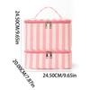 Double Layer Nail Polish Organizer Bag Large Capacity Handheld Essential Oil Storage Bag 30 Compartment Cosmetic Bag