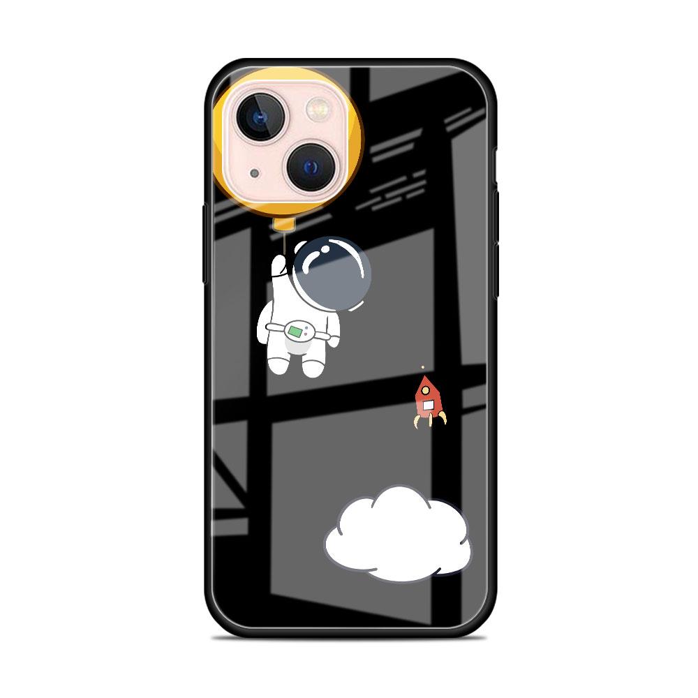 

Luxury Astronaut Glass Case For Apple iPhone 14 13 11 12 Pro 7 XR X XS Max 8 6 6s Plus SE 2022 13Pro Tempered Phone Tampa iPhone 7Plus(8 Plus)