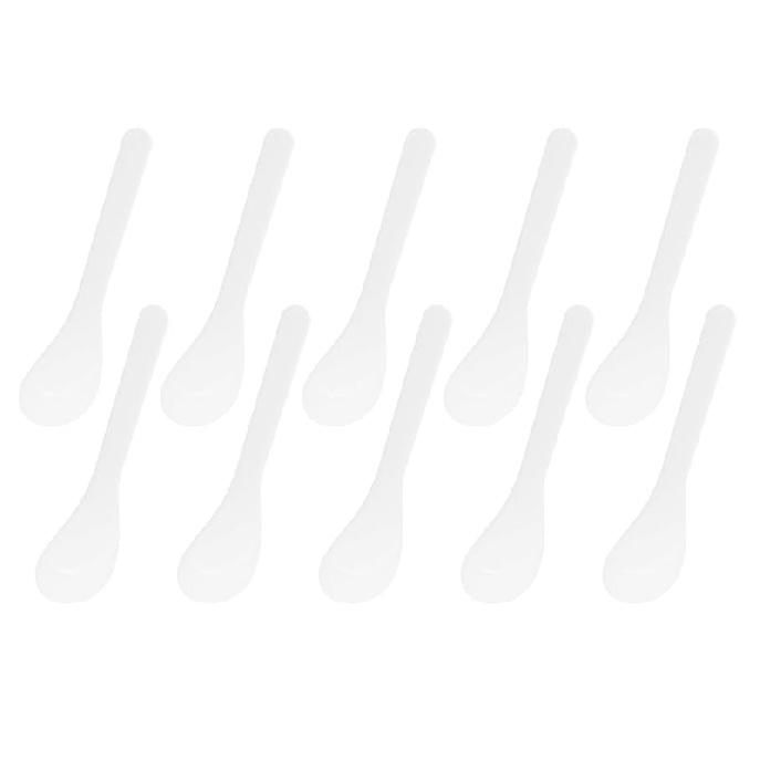 ONLYKXY 30pcs 5in Plastic Beauty Spoon Facial Cream Brush Makeup Scoop Mud Reusable Cosmetic Dig Scoop Spatula Mask Tip for Lotions Moisturizers Home