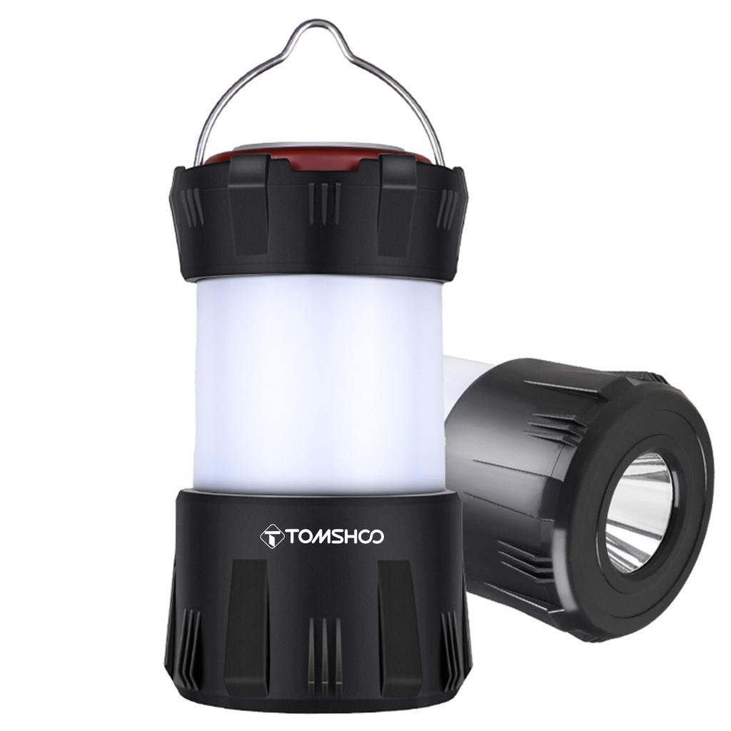TOMSHOO LED-Campinglaterne Typ C, wiederaufladbares Campinglicht, wasserbeständiges tragbares Zeltlicht