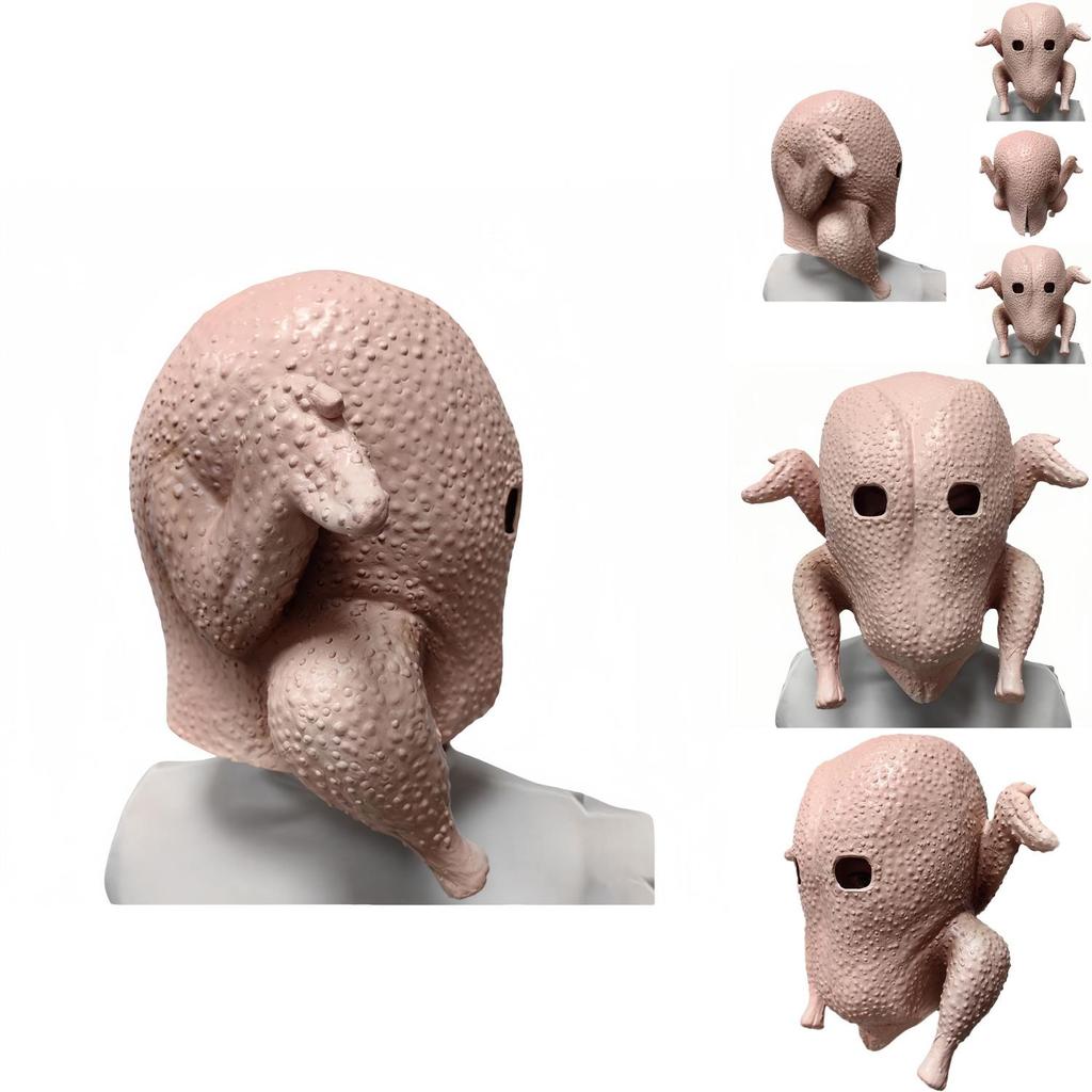 Halloween Chicken Mask Latex Novelty Headgear For Costume Parties And Gag Gifts