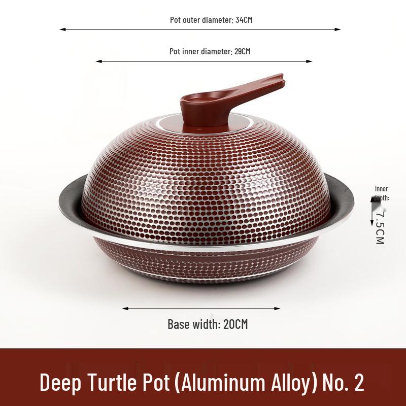 ZISIZ Commercial Aluminum Alloy Deep Dry Pot