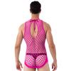 Men Swimwear Fishnet Cover Up Dress Stretchy Swimsuit for Bathing Suits