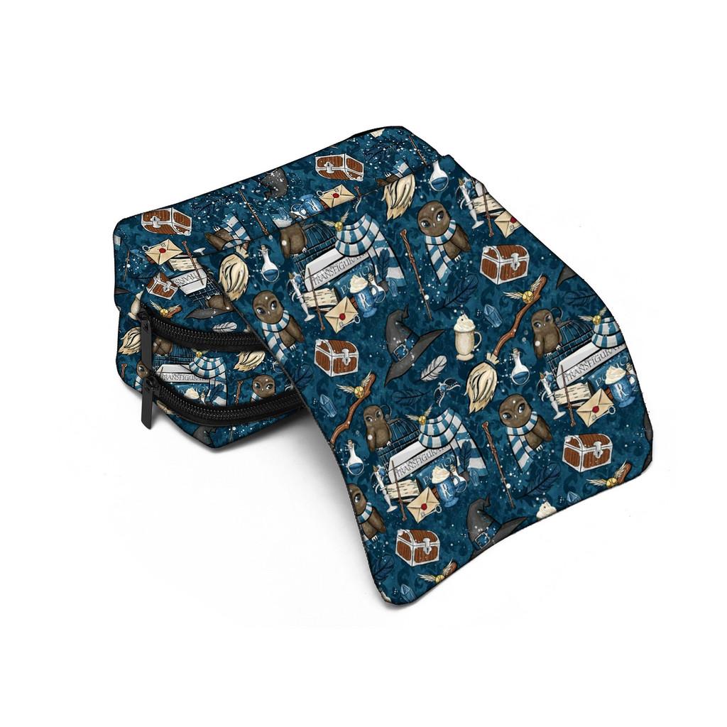 Astuccio Doppio Strato Harry Potter in Materiale di Nylon per Studenti e Bambini