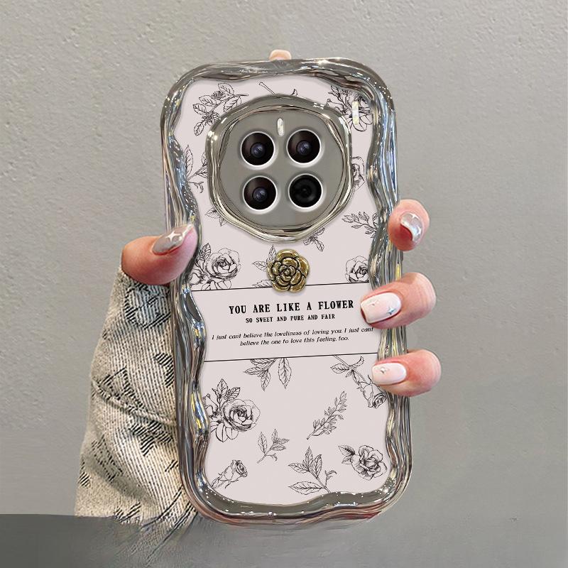 

Подходит для чехла для мобильного телефона Huawei Pura70pro Vivos18 Подставка для куклы Камелии Oppo Гальваническое серебро Xiaomi 13 Redmi Note 9 Pro